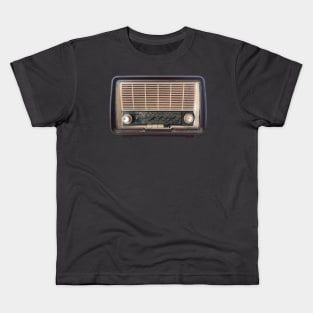 Retro Radio, Analogue, Tube Antique Radio Kids T-Shirt